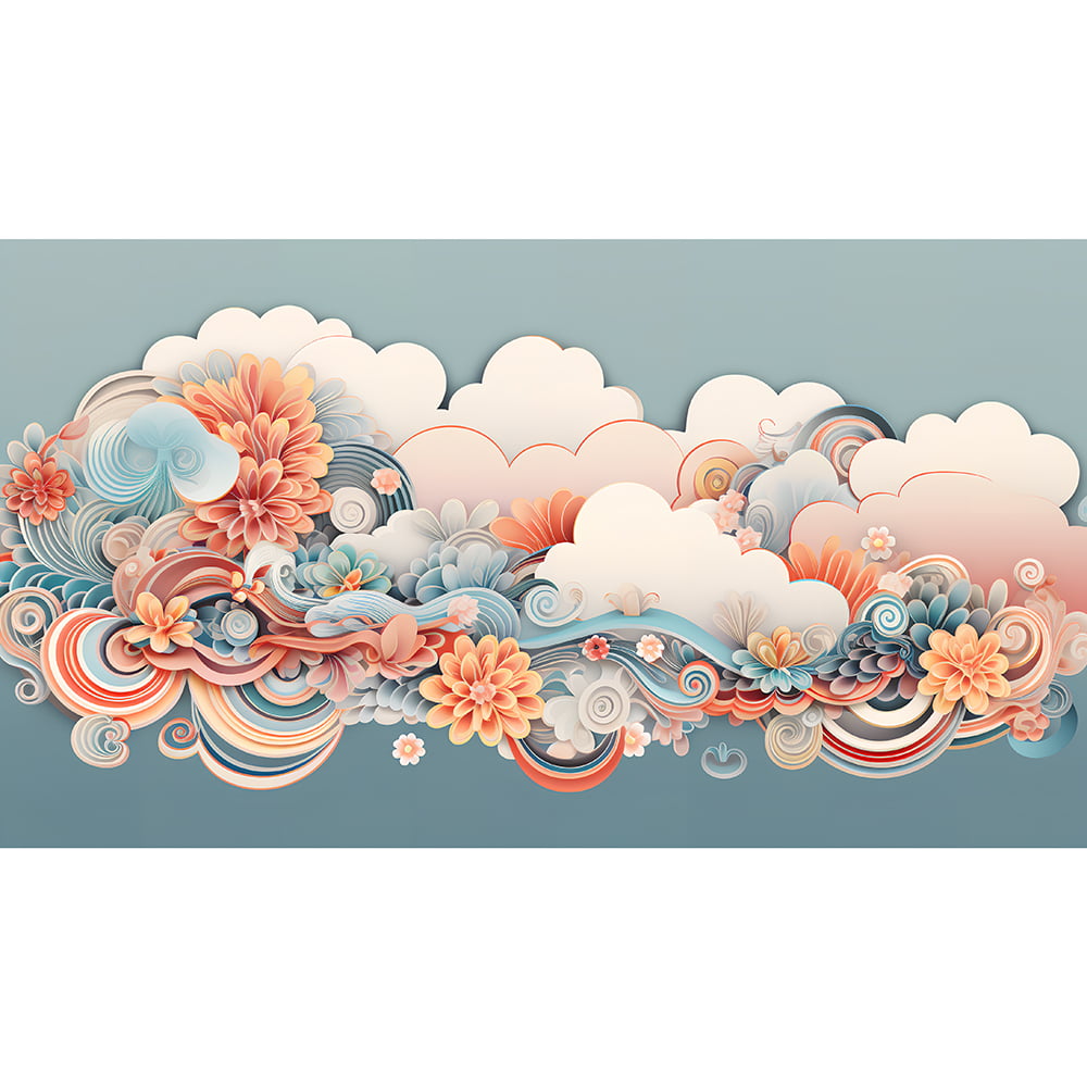 Beaux nuages ​​de bon augure
